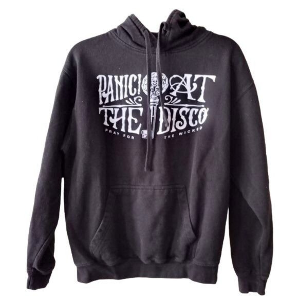 Panic at the Disco 2018 Black Hoodie Band Tee sz M - Picture 9 of 9